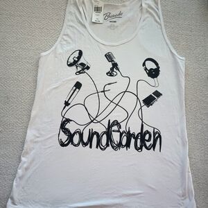 Hot Topic Soundgarden White Tank Top